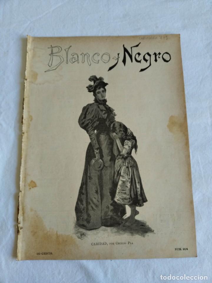 Collezionismo di Riviste e Giornali: BLANCO Y NEGRO. N&ordm; 214. A&Ntilde;O 1895. PATIO &Aacute;RABE. FIESTA MILITAR. JOYAS DEL CORPUS. PROCESI&Oacute;N DEL CORPU