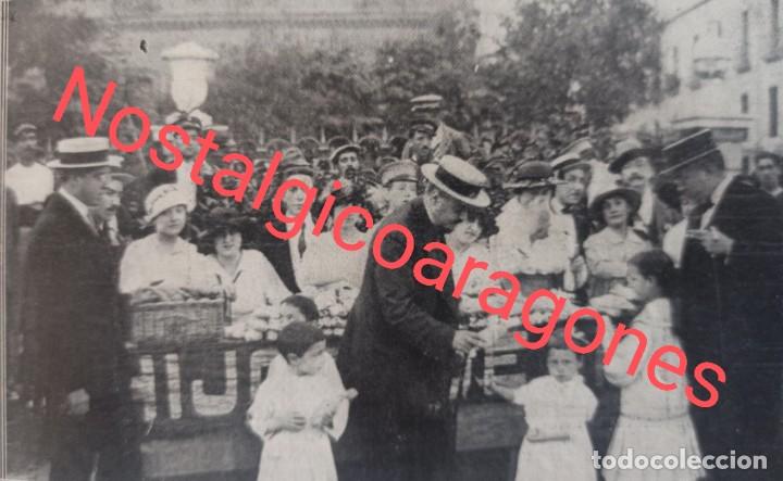 Sammeln von Zeitschriften und Zeitungen: Madrid Sr Alcalde en Embajadores repartiendo merienda ni&ntilde;os Foto revista 1915