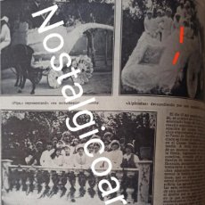 Coleccionismo de Revistas y Periódicos: VALLADOLID FIESTA DEL COSO BLANCO CARROZAS FOTO REVISTA 1915. Lote 322605213