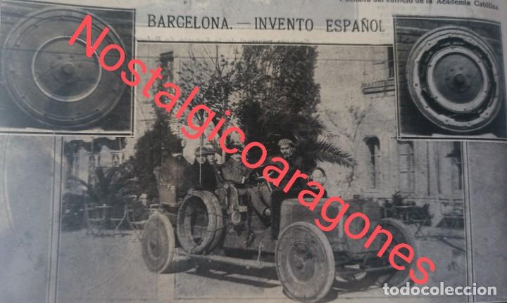 Colecionismo de Revistas e Jornais: Barcelona invento nueva rueda coche auto Manuel Pazos Foto revista 1915