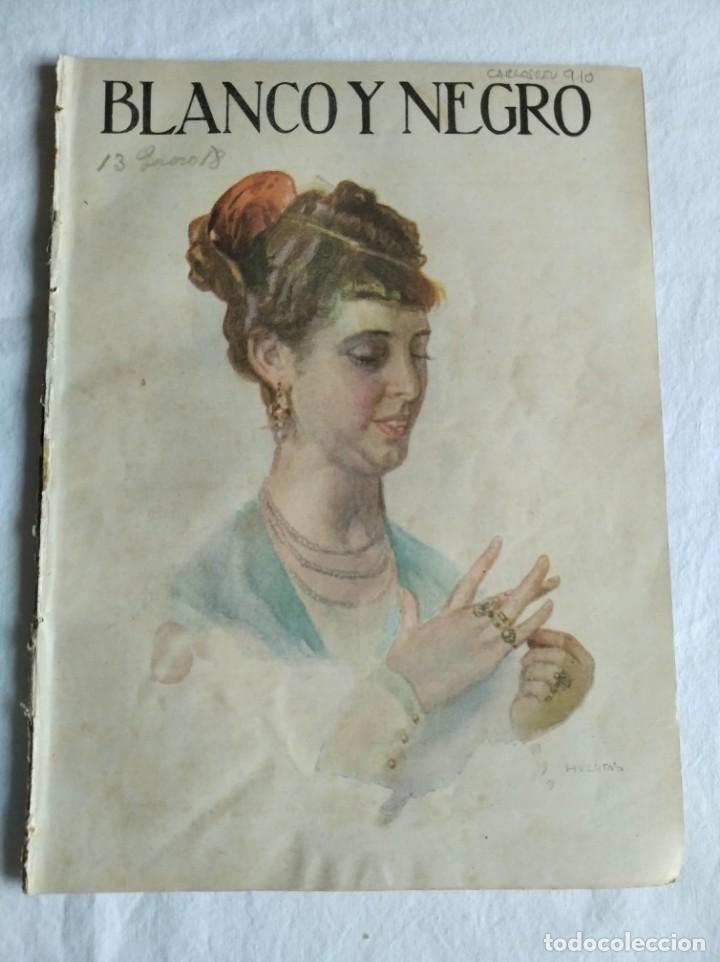 Sammeln von Zeitschriften und Zeitungen: BLANCO Y NEGRO. N&ordm; 1391. A&Ntilde;O 1918. IGLESIA DE LA CONCEPCI&Oacute;N. INCENDIO EN LA GRANJA. TRANV&Iacute;AS DE MADR