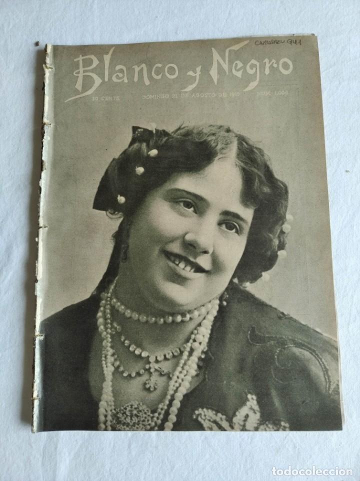 Coleccionismo de revistas y peri&oacute;dicos: BLANCO Y NEGRO. N&ordm; 1006. A&Ntilde;O 1910. EXPOSICI&Oacute;N DE BRUSELAS. CIRCUITO DEL ESTE EN FRANCIA. SE&Ntilde;OR MAURA