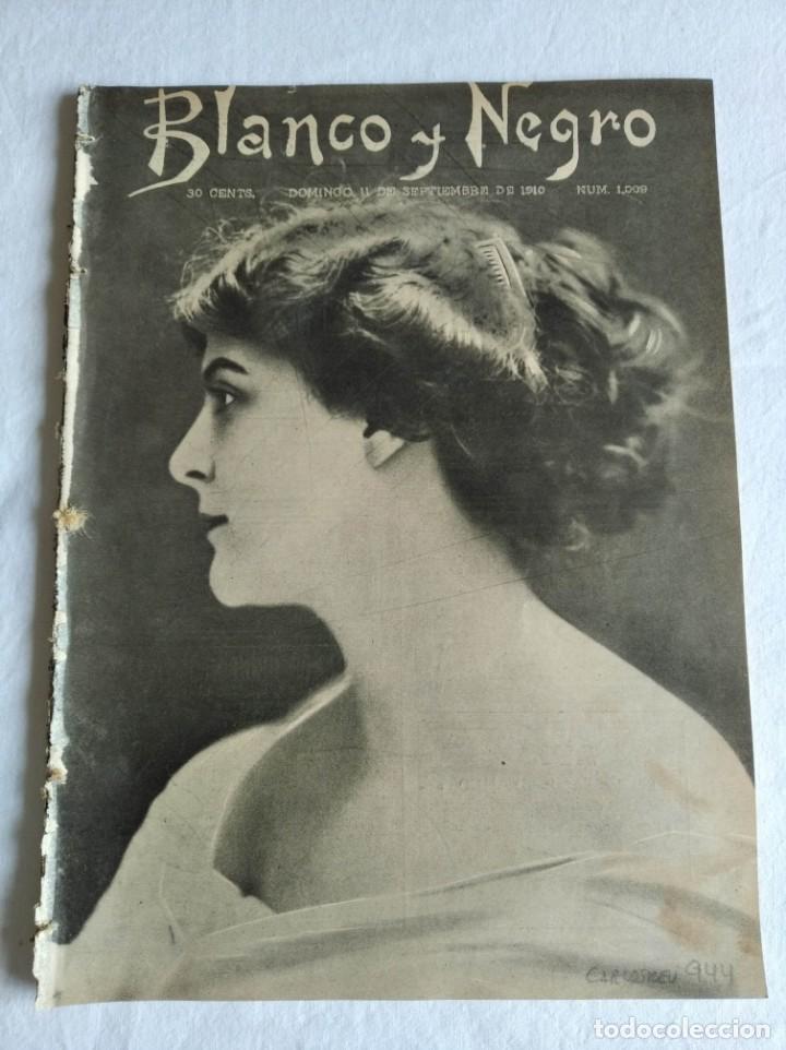 Sammeln von Zeitschriften und Zeitungen: BLANCO Y NEGRO. N&ordm; 1009. A&Ntilde;O 1910. INFANTA ISABEL EN BARCELONA. TRAGEDIA GUADARRAMA. ASUNTO CRIPPEN.