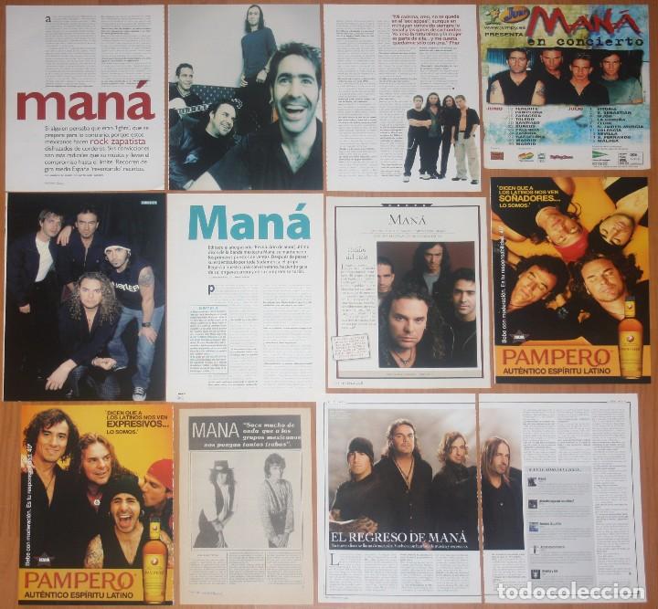 Collezionismo di Riviste e Giornali: MAN&Aacute; lote prensa MANA spain mexico 1990s/00s magazine articles clippings photos ads rock Mana