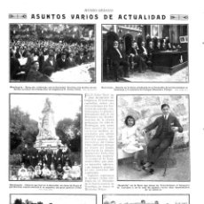 Collezionismo di Riviste e Giornali: 1912 HOJA REVISTA MADRID TORRELODONES TORERO BOMBITA DE DESCANSO EN FINCA BANQUERO SR. CORRALES. Lote 323734873