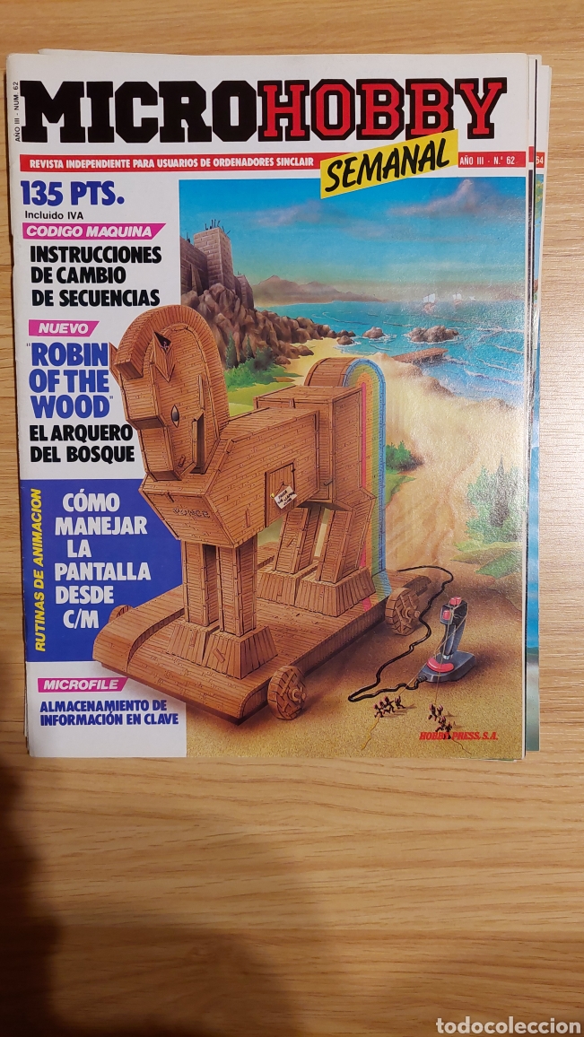 Coleccionismo de Revistas y Peri&oacute;dicos: Revista Microhobby A&ntilde;o 2 n&uacute;mero 62