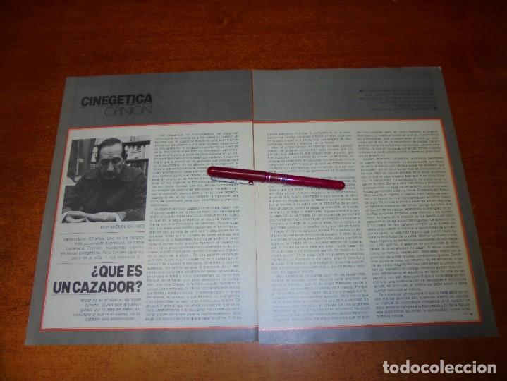 Coleccionismo de Revistas y Peri&oacute;dicos: CLIPPING 1980: CINEG&Eacute;TICA. OPINI&Oacute;N, POR MIGUEL DELIBES.