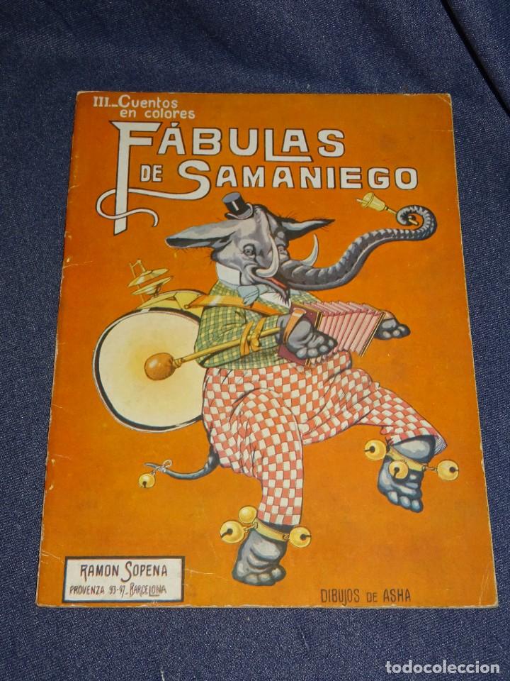 Coleccionismo de Revistas y Peri&oacute;dicos: (M) III CUENTOS EN COLORES - F&Aacute;BULAS DE SAMANIEGO , DIBUJOS DE ASHA, RAMON SOPENA, SE&Ntilde;ALES DE USO