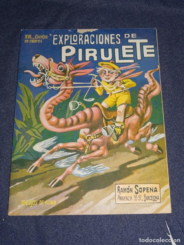 Coleccionismo de Revistas y Peri&oacute;dicos: (M) XVI CUENTOS EN COLORES - EXPLORACIONES DE PIRULETE DIBUJOS DE ASHA, RAMON SOPENA, SE&Ntilde;ALES DE USO
