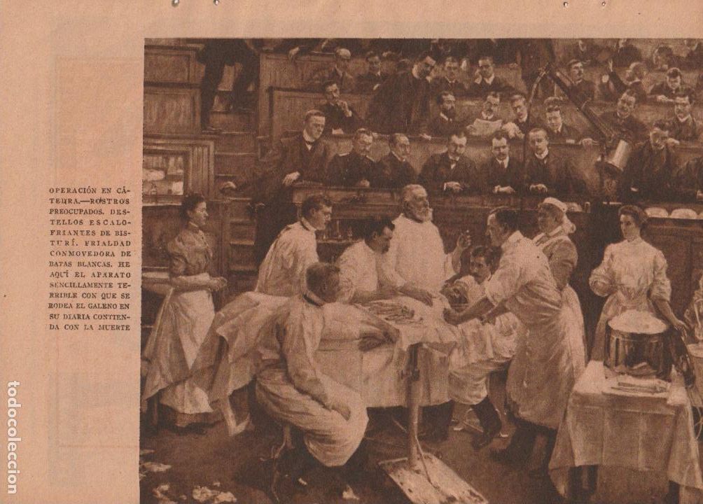 Coleccionismo de Revistas y Peri&oacute;dicos: * MEDICINA * Ilustraci&oacute;n : Operaci&oacute;n en c&aacute;tedra -1935