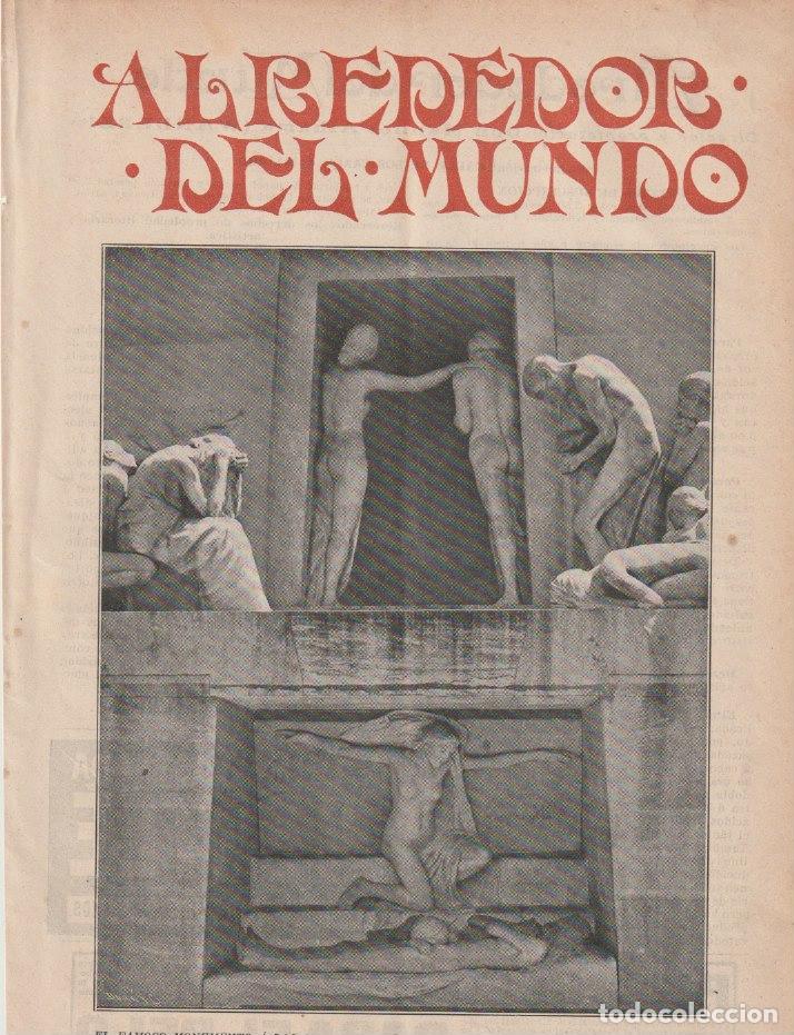 Coleccionismo de Revistas y Peri&oacute;dicos: Monumento a los muertos obra de Bartholom&eacute; en el cementerio Padre Lachaise - 1909
