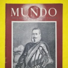 Coleccionismo de Revistas y Periódicos: MUNDO - 1941- PEDRO DE VALDIVIA -CHILE - CATEDRALES HISPANOAMERICANAS - LA ARAUCARIA - PJRB