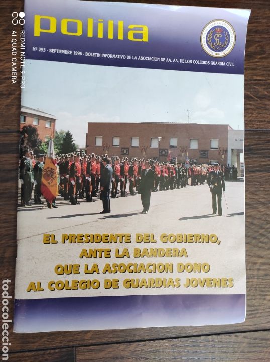 Colecionismo de Revistas e Jornais: REVISTA POLILLA 293 SEPTIEMBRE 1996 VISITA PRESIDENTE DEL GOBIERNO COLEGIO GUARDIAS J&Oacute;VENES G CIVIL