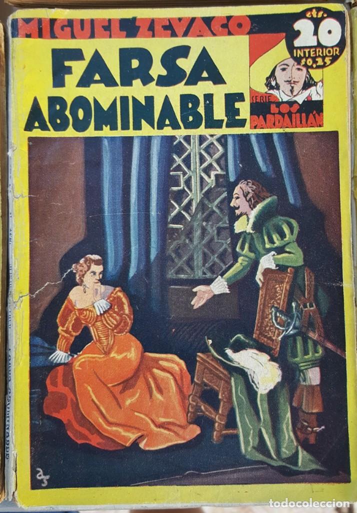 Sammeln von Zeitschriften und Zeitungen: 1933 MIGUEL ZEVACO SERIE LOS PARDAILLAN # 122 FARSA ABOMINABLE TAPA ROUX EDITORIAL TOR BUEN ESTADO