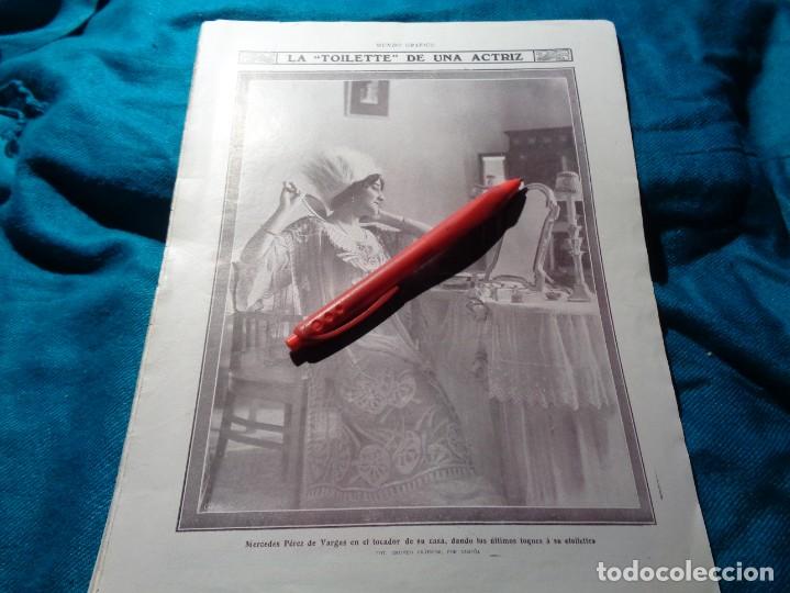 Coleccionismo de Revistas y Peri&oacute;dicos: RECORTE : GRANDES ACTRICES ESPA&Ntilde;OLAS : MERCEDES PEREZ DE VARGAS. MUNDO GRAFICO, 19?