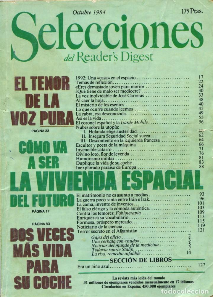 Coleccionismo de Revistas y Peri&oacute;dicos: REVISTA SELECCIONES DEL READER`S DIGEST. Octubre de 1984. Pp. 144