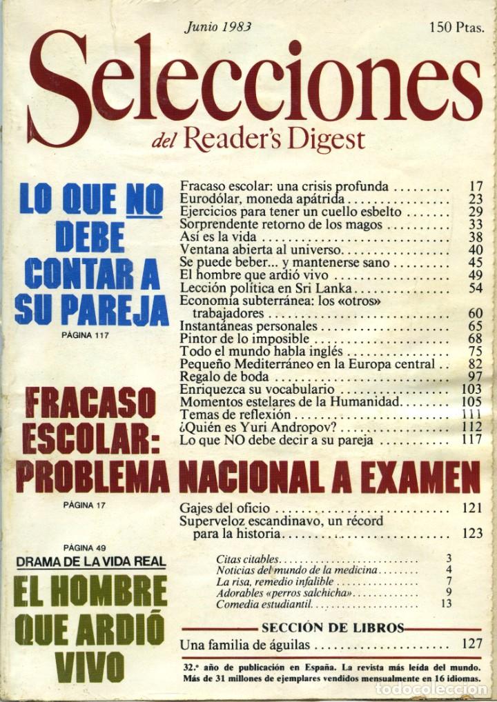 Coleccionismo de Revistas y Peri&oacute;dicos: REVISTA SELECCIONES DEL READER`S DIGEST. Junio de 1983. Pp. 158