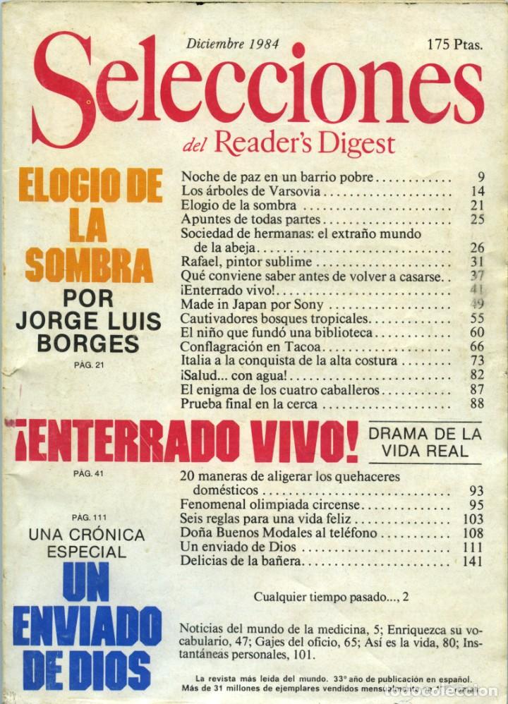 Coleccionismo de Revistas y Peri&oacute;dicos: REVISTA SELECCIONES DEL READER`S DIGEST. Diciembre de 1984. Pp. 144
