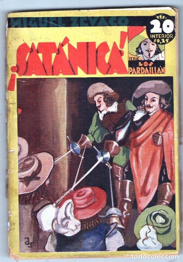 Colecionismo de Revistas e Jornais: 1933 MIGUEL ZEVACO SERIE LOS PARDAILLAN # 125 SATANICA RAUL ROUX EDITORIAL TOR BUEN ESTADO