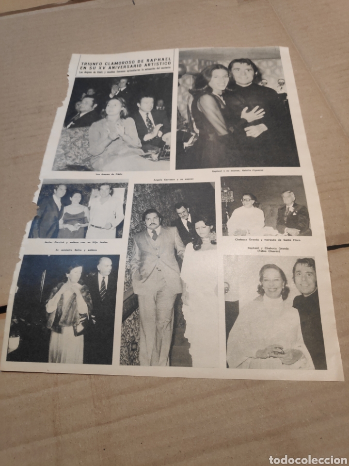 Coleccionismo de revistas y peri&oacute;dicos: P RECORTE RAPHAEL - Foto 1