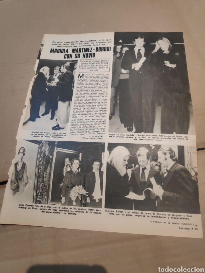 Collection Magazines and Newspapers: P RECORTE 1 PAGINA MARIOLA MARTINEZ BORDIU