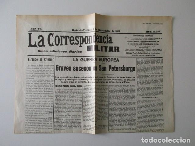 Sammeln von Zeitschriften und Zeitungen: 1917 - LA CORRESPONDENCIA MILITAR - DESTITUCI&Oacute;N KERENSKI RUSIA - LA GUERRA EUROPEA