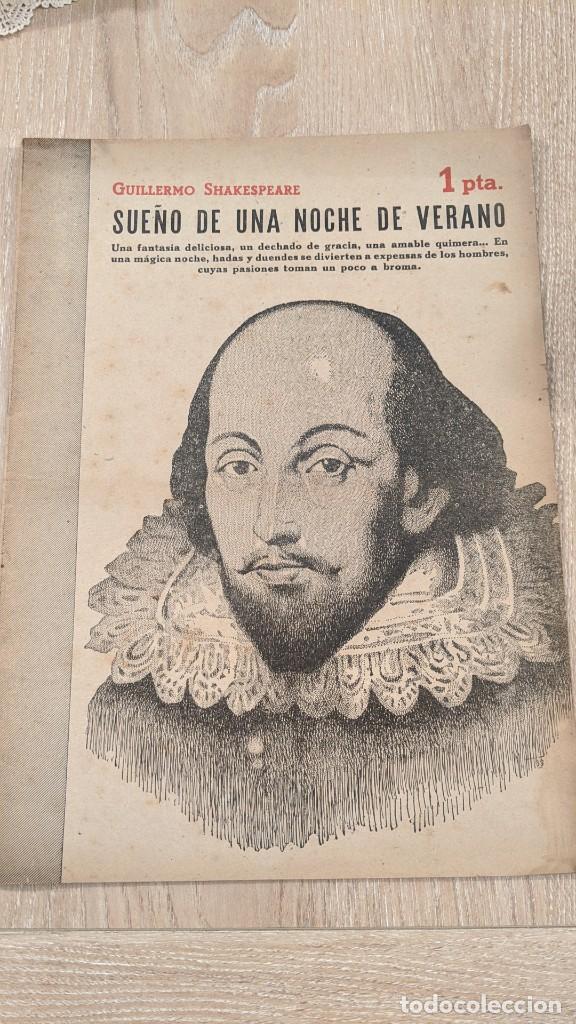 Coleccionismo de revistas y peri&oacute;dicos: ANTIGUA REVISTA LITERARIA: SUE&Ntilde;O DE UNA NOCHE DE VERANO. WILLIAM SHAKESPEARE