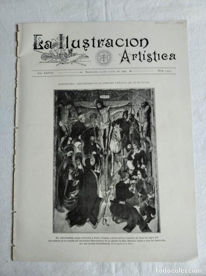 Collection Magazines and Newspapers: LA ILUSTRACI&Oacute;N ART&Iacute;STICA. N&ordm; 1443. A&Ntilde;O 1909. SEXTO ANIVERSARIO DE LA CORONACI&Oacute;N DE PAPA P&Iacute;O X. CAMPA