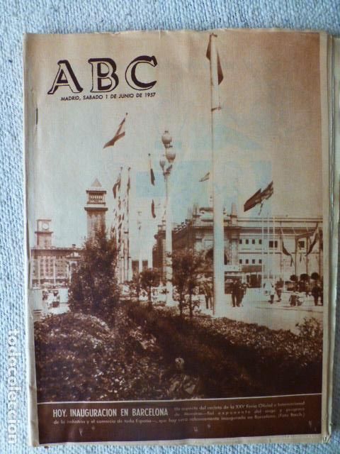 Coleccionismo de Revistas y Peri&oacute;dicos: PERIODICO ABC 1 DE JUNIO DE 1957