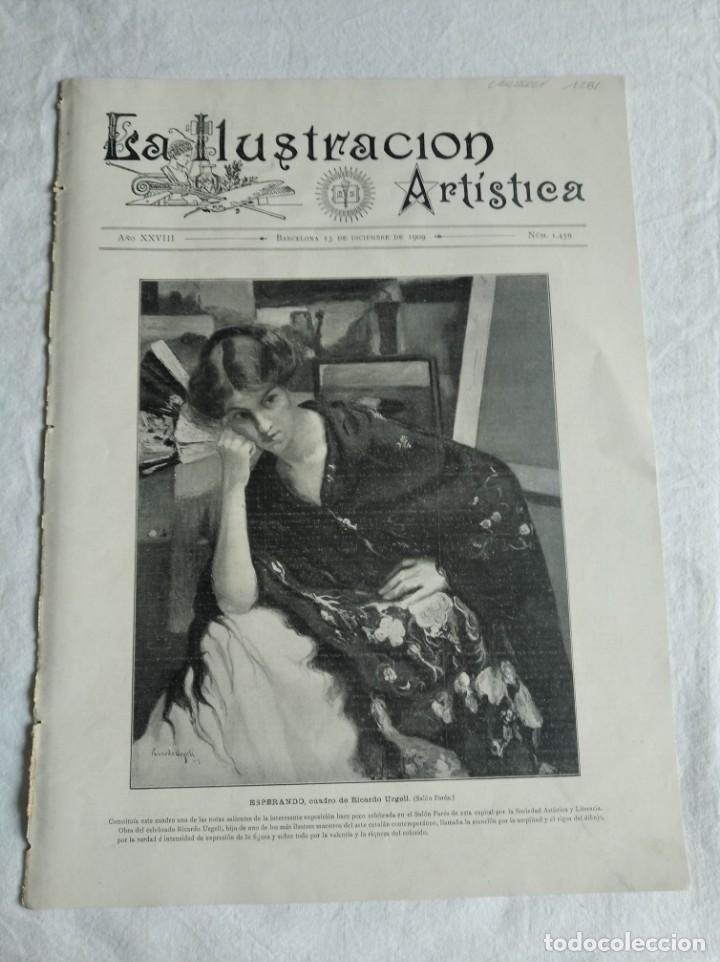 Coleccionismo de Revistas y Peri&oacute;dicos: LA ILUSTRACI&Oacute;N ART&Iacute;STICA. N&ordm; 1459. A&Ntilde;O 1909. RECOLECCI&Oacute;N DE LA NARANJA EN VALENCIA. ISLA DE TENERIFE