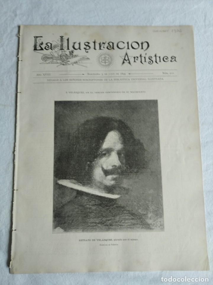 Coleccionismo de revistas y peri&oacute;dicos: LA ILUSTRACI&Oacute;N ART&Iacute;STICA. N&ordm; 910. A&Ntilde;O 1899. VELAZQUEZ. FELIPE IV. RETRATO DEL INFANTE DON FERNANDO D