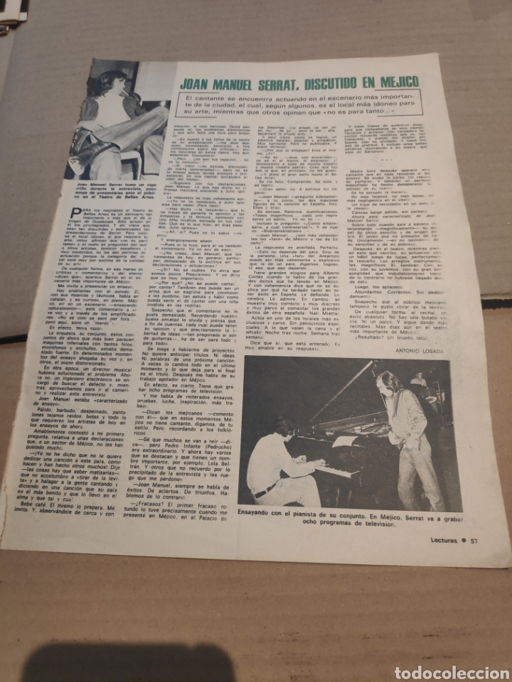 Collection Magazines and Newspapers: P RECORTE JOAN MANUEL SERRAT