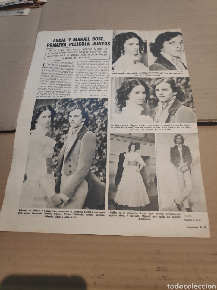 Coleccionismo de Revistas y Peri&oacute;dicos: P RECORTE LUCIA Y MIGUEL BOSE