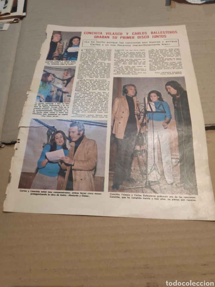 Collection Magazines and Newspapers: P RECORTE CONCHITA VELASCO CARLOS BALLESTEROS