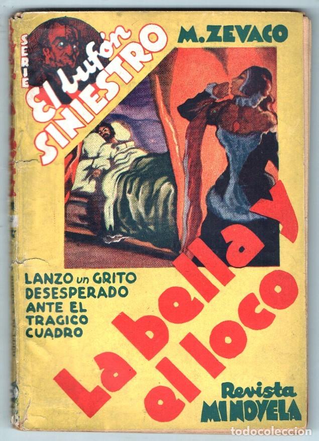 Colecionismo de Revistas e Jornais: 1934 MIGUEL ZEVACO SERIE EL BUFON SINIESTRO # 180 LA BELLA Y EL LOCO ROUX ED TOR BUEN ESTADO