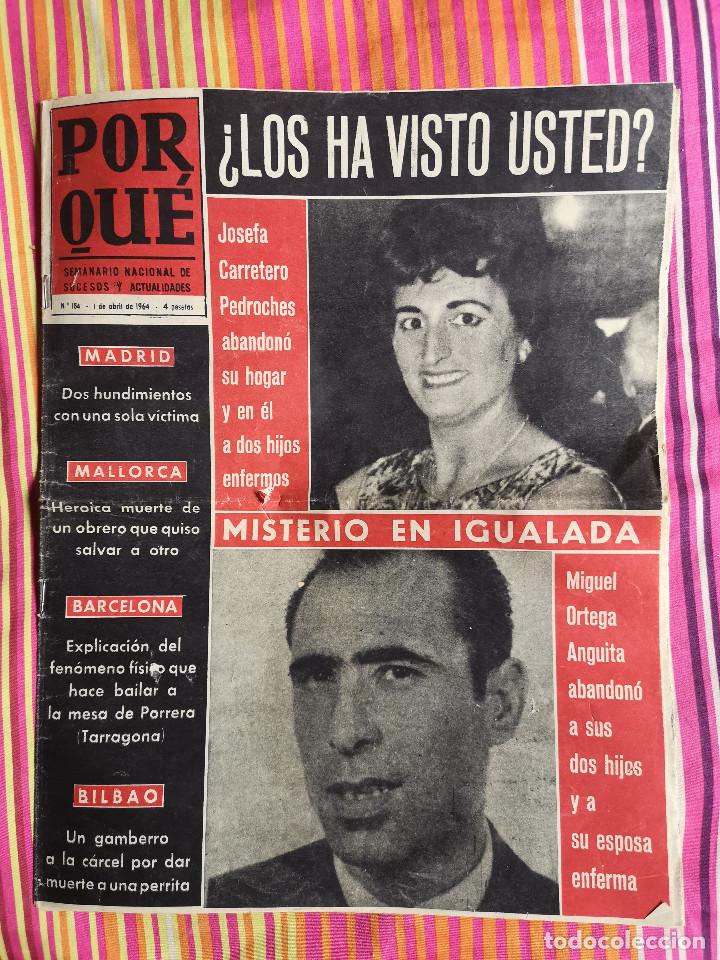 Coleccionismo de revistas y peri&oacute;dicos: REVISTA PORQUE - Num. 184 - 1 de Abril de 1964