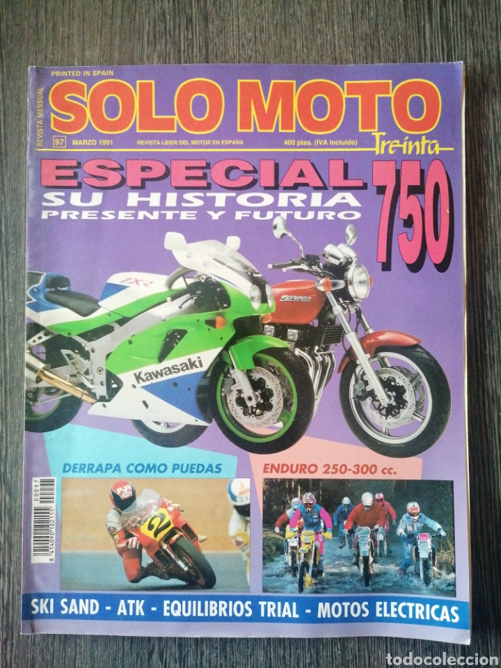 Coleccionismo de Revistas y Peri&oacute;dicos: SOLO MOTO TREINTA N&ordm; 97 1991 EL ARTE DE DERRAPAR , EVOLUCION DE LAS 750 Y CATALOG&Oacute; DE LAS 750