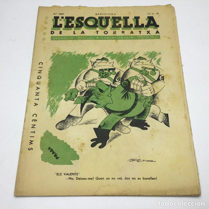 Coleccionismo de revistas y peri&oacute;dicos: L'ESQUELLA DE LA TORRATXA - N&ordm; 3067 - 10 DE JUNIO DE 1938 - GUERRA CIVIL