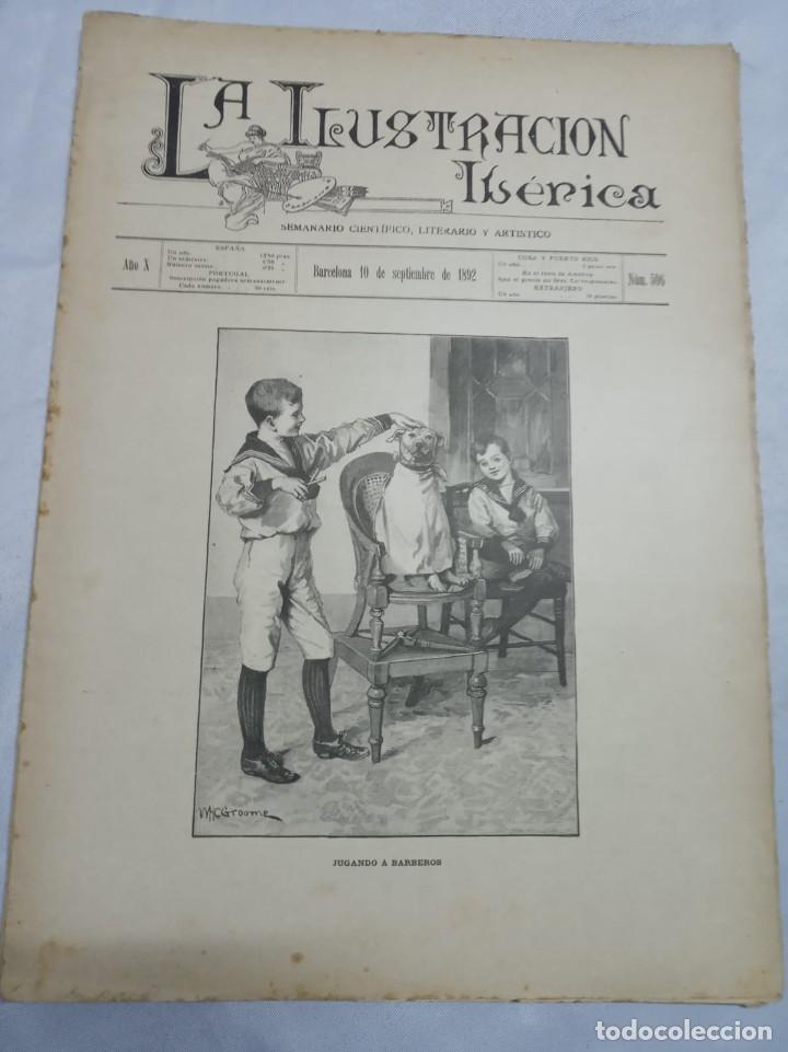 Coleccionismo de Revistas y Peri&oacute;dicos: LA ILUSTRACI&Oacute;N IB&Eacute;RICA - A&Ntilde;O X - N&ordm; 506 / BARCELONA, 10 DE SEPTIEMBRE DE 1892