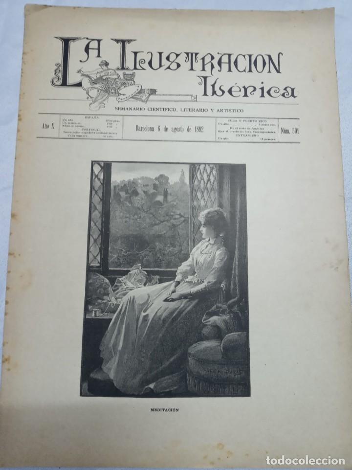 Coleccionismo de Revistas y Peri&oacute;dicos: LA ILUSTRACI&Oacute;N IB&Eacute;RICA - A&Ntilde;O X - N&ordm; 501 / BARCELONA, 6 DE AGOSTO DE 1892