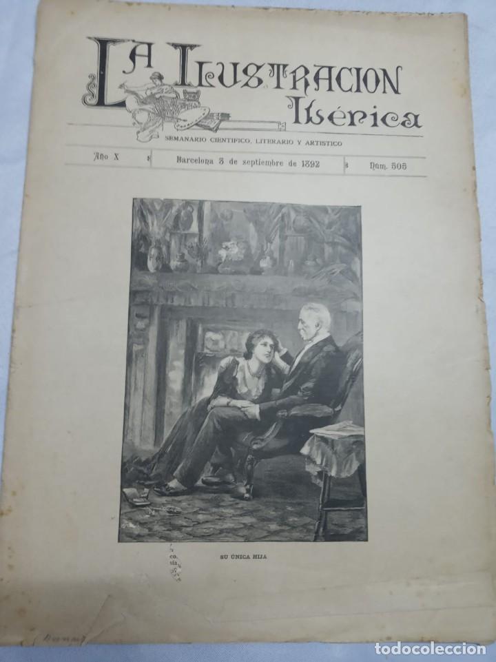 Coleccionismo de Revistas y Peri&oacute;dicos: LA ILUSTRACI&Oacute;N IB&Eacute;RICA - A&Ntilde;O X - N&ordm; 505 / BARCELONA, 3 DE SEPTIEMBRE DE 1892
