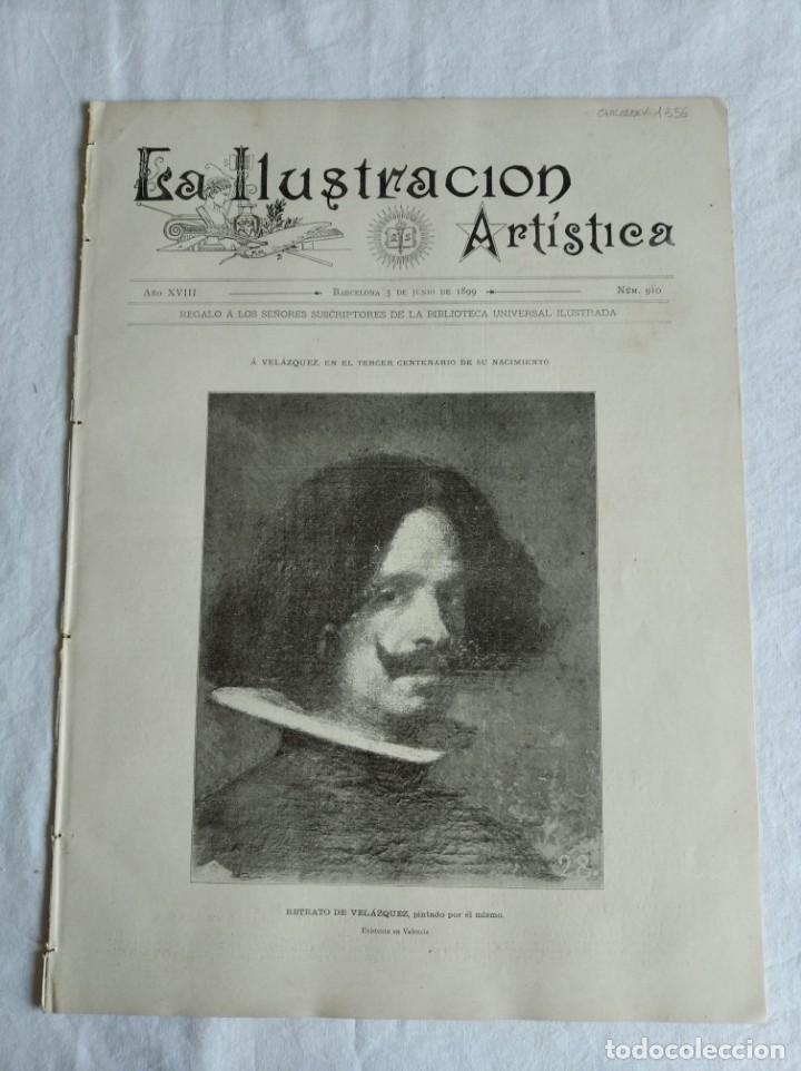 Coleccionismo de revistas y peri&oacute;dicos: LA ILUSTRACI&Oacute;N ART&Iacute;STICA. N&ordm; 910. A&Ntilde;O 1899. VELAZQUEZ. FELIPE IV. RETRATO DEL INFANTE DON FERNANDO D