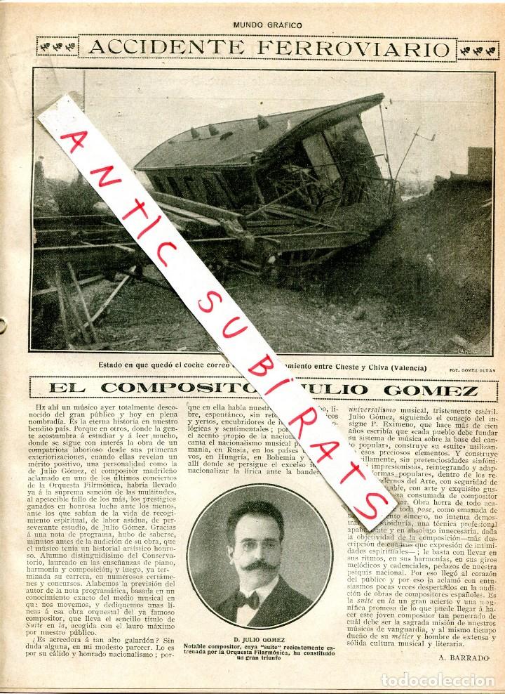 Collezionismo di Riviste e Giornali: REVISTA A&Ntilde;O 1917 TREN EN CHESTE CHIVA JULIO GOMEZ COMPOSITOR ODONTOLOGIA CASULLAS GUITARRA ROMEA