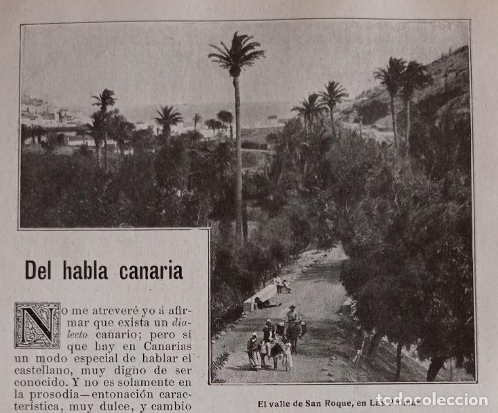 Coleccionismo de revistas y peri&oacute;dicos: HABLA CANARIA-SAN ROQUE-JUAN TELLEZ Y LOPEZ-DOS HOJAS SUELTAS PUBLICACION PRINCIPIOS 1900.
