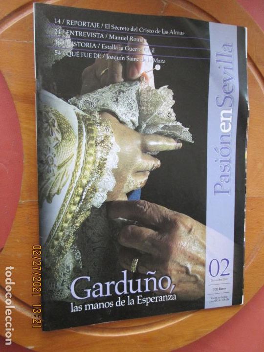 Coleccionismo de Revistas y Peri&oacute;dicos: PASION EN SEVILLA - N&ordm; 02 - DICIEMBRE 2007- GARDU&Ntilde;O LAS MANOS DE LA ESPERANZA - ABC SEVILLA
