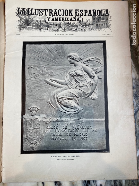 Coleccionismo de Revistas y Peri&oacute;dicos: Ilust 1907 General Mitre. BBAA. Automovilismo. Regatas Barcelona. Zamora. Conferencia de Paz. Donnay