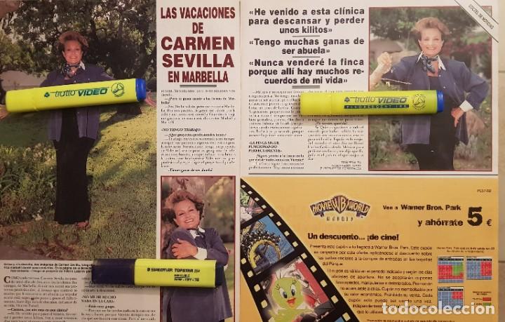 Coleccionismo de Revistas y Peri&oacute;dicos: Reportaje Carmen Sevilla 19.09.2002