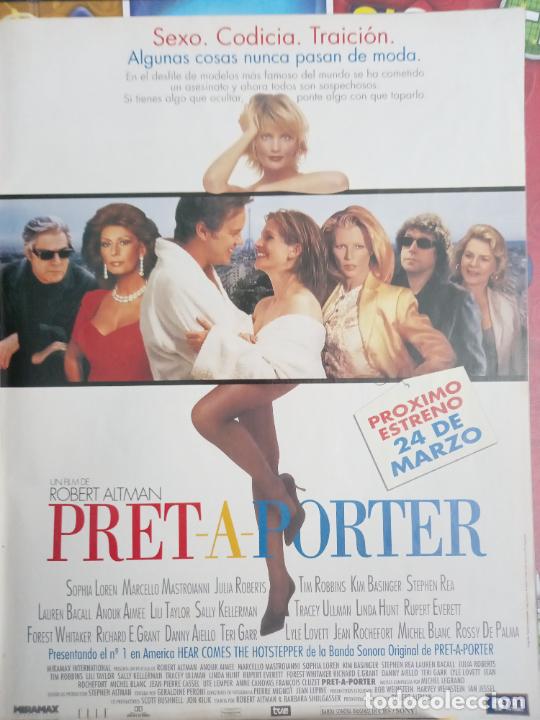 Coleccionismo de Revistas y Peri&oacute;dicos: PRET A PORTER SOFIA LOREN TATJANA PATITZ ANOUK AIMEE ROSSY DE PALMA TYRA BANKS CHER KIM BASINGER