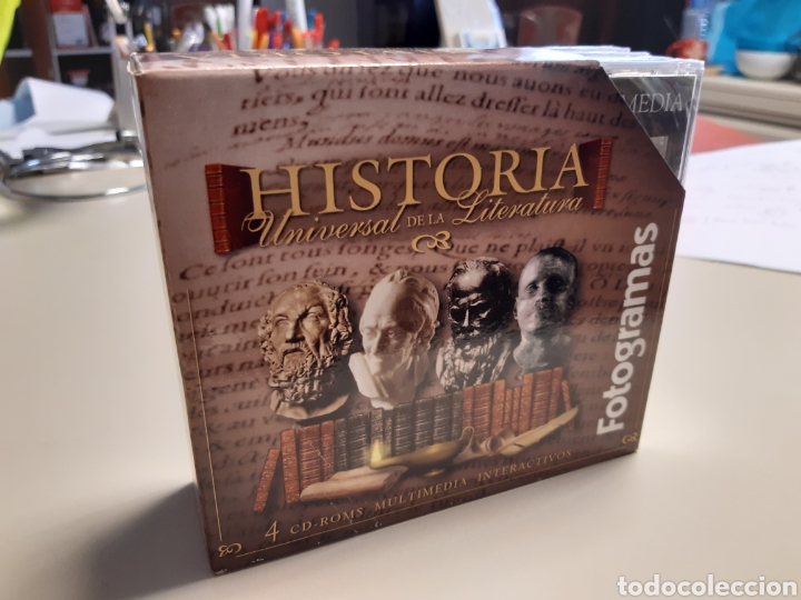 Sammeln von Zeitschriften und Zeitungen: Historia universal de la literatura multimedia interactiva 4 cd-rom Set completo Revista Fotogramas