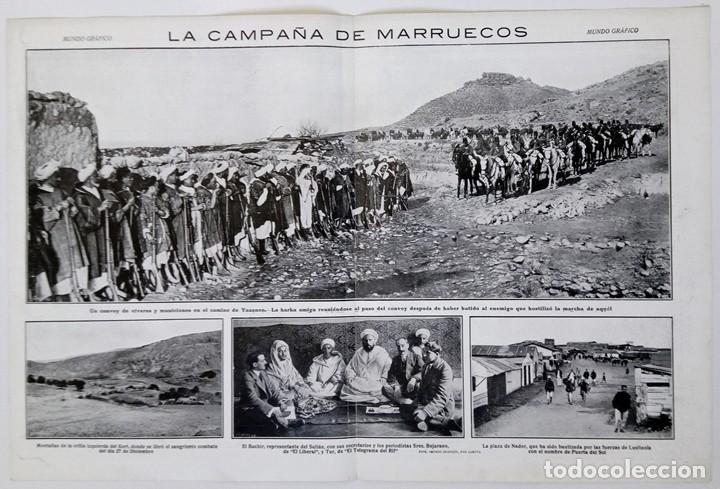 Sammeln von Zeitschriften und Zeitungen: 1912 HOJAS REV MARRUECOS GUERRA RIF YAZANEN COLUMNA CABALLER&Iacute;A HARKA AMIGA PLAZA DE NADOR
